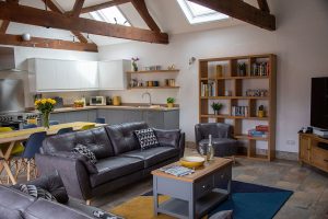 Goshawk Barn living room